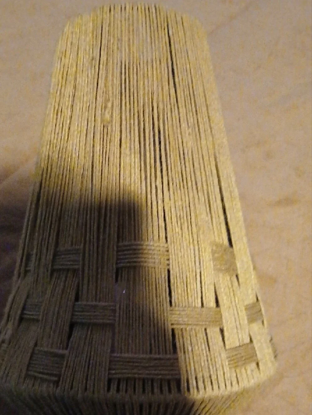 Neutral Hemp Thread-Wrapped Table Lamp